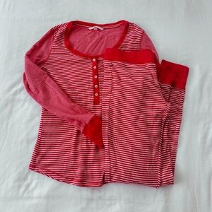 Victoria’s Secret red striped pajama set